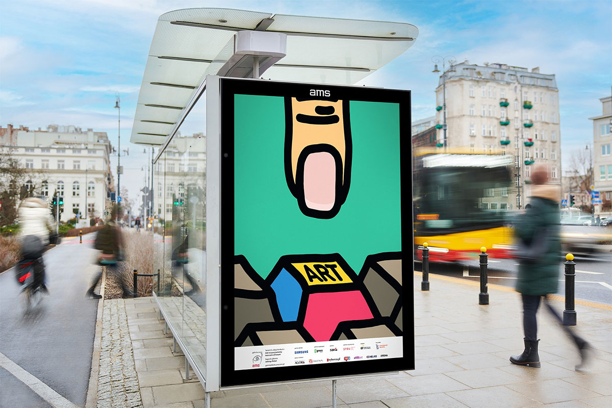miejska ekspozycja nagrodzonych plakatów w 25 edycji Konkursu AMS